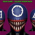 001A.jpg Squid Game Mask - Soldier Venom Mask Fan Art
