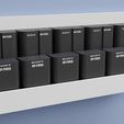 F550-SONYFW50.jpg Pack of 125 camera battery wall mount shelf holder for Sony, Canon, Nikon, Go PRO, flashes, AA and AAA batteries