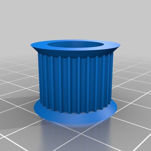 My Customized Parametric Pulley Library - Pulley GT2 624 28T - 3D model önizlemesi