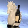 IMG-20230801-WA0030.jpg Majestic Horse Wine Holder 3D printed