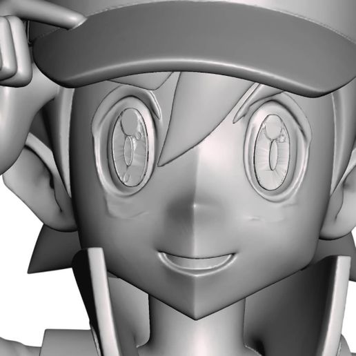 👀 Ash Ketchum (Journeys) – 3D Printable Figure HD (Pupils + No-Pupils ...