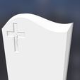 headstone_wave_cross1.jpg 3d headstone model - wave and cross