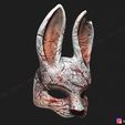 08.jpg The Huntress Mask - Dead by Daylight - The Rabbit Mask 3D print model