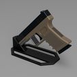 9mm-Handgun-Stand.jpg 9mm Handgun Stand - Versatile 3D Printable | Customizable Design for Secure Display | Fits Glock 19, Sig Sauer P320, and More