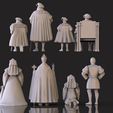 1.139.jpg Medieval Nobility Clergy Figures Renaissance Royal Court STL 3D print model