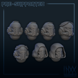 heads1.png GALACTIC WARRIORS - FOREGUARD VETERANS - HELMETS [PRE-SUPPORTED]