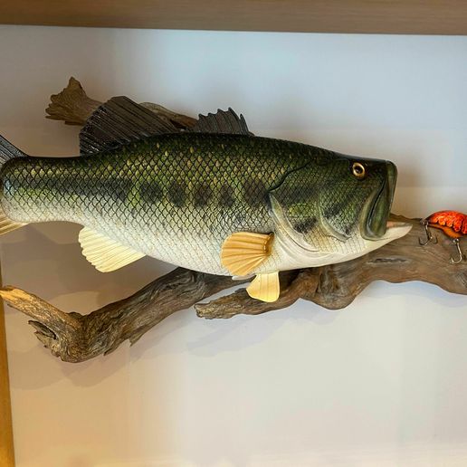 Figurine Bar Trophée – Vague En Métal Avec Grande Bouche – Unique Et Rare