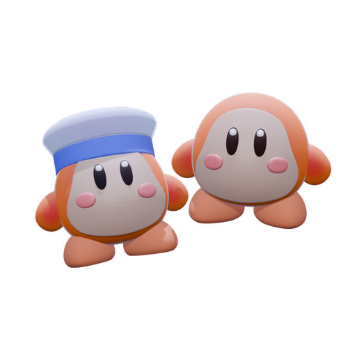 Kirby Waddle Dee 3D model