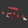 dragon4.jpg articulated and dismountable scaly dragon / without stand / STL