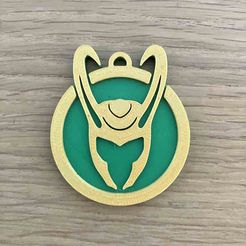 Loki_Porte_clés.jpg Fichier STL Porte clés Loki・Modèle pour imprimante 3D à télécharger
