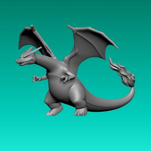 charizard-pokemon-figura-3d-lateral-mat.jpg CHARIZARD FIGURE 3D - POKEMON