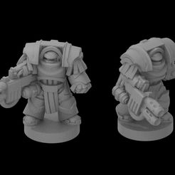untitled.jpg Free 3D file Heavy Siege Armour MultiMelta (6-8mm) REMIX・3D printer design to download