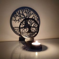 1666645484224.jpg STL file Candle holder - Arbre de vie・3D printer model to download