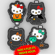 portada.png Hello kitty halloween - pack 4 stl - freshie mold - silicone mold box