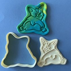 0A722D5C-A6CC-44E2-B985-21EDAD38E9DC.jpeg 3D file Corgi bum cookie cutter・3D printer design to download