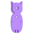 Back body holes.stl Bat Wall Key Hanger