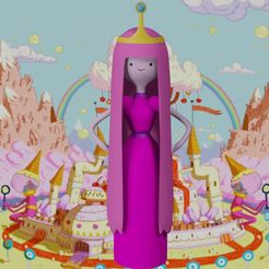 bubblegum-front.jpg Archivo STL Princesa Chicle (Hora de Aventuras)・Plan imprimible en 3D para descargar