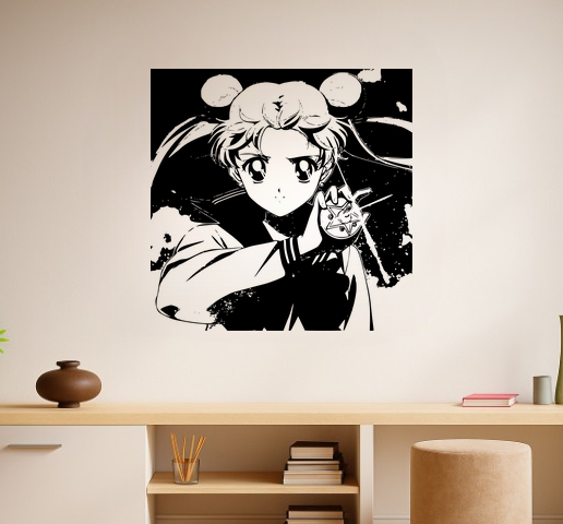 Sailor Moon - Chibiusa Holding A Stuffed Animal