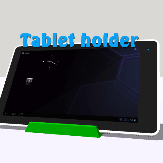 cam.tablet.png Download STL file Phone holder, Tablet support • 3D printable template, 3Diego