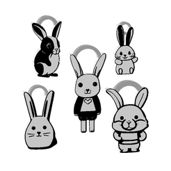 zeko-bundle-set.png PORTE-CLÉS LAPIN / BOUCLES D'OREILLES / COLLIER