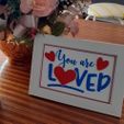 IMG-20210413-WA0006.jpg Free STL file Frame Art - You are Loved・Template to download and 3D print