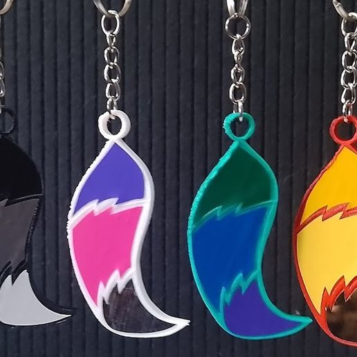 Furry keychain 3D model