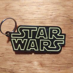 Llavero-Star-Wars.jpeg Free STL file Star Wars keychain・3D printer model to download