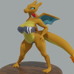 Charizandra1.jpg Datei STL Charizard Sexi・Design für 3D-Drucker zum herunterladen