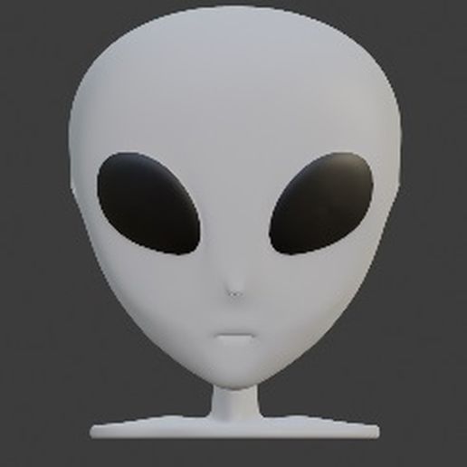 Alien Grey - Bust 3D model