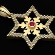 2.jpg FANCY STAR DESIGN PENDANT 3D PRINTABLE MODEL