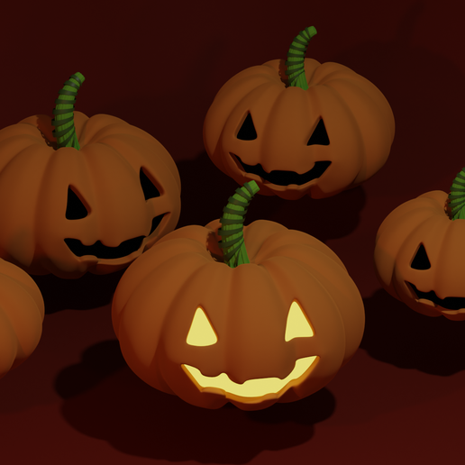 Jack-o'-lantern - 3D model önizlemesi
