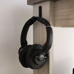 IMG_0203.JPG STL-Datei Headphone hook kostenlos・3D-Druck-Modell zum herunterladen