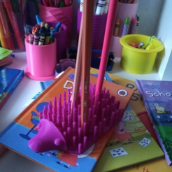 Capture d’écran 2018-07-24 à 10.24.15.png STL file hedgehog for pencils・3D printer design to download