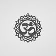 llm1.png Om Mandala Keychain