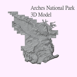 arches.png Arches National Park - 3D Printer and CNC STL File