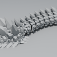 GIANT-ARTICULATED-DRAGON4.png 3D file Giant Articulated Dragon with 3 Heads FLEXI WIGGLE PET Chunky DRAGON・3D printable model to download