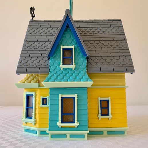 IMG_4618.jpg 3D-Datei Keine Stütze oder Malerei erforderlich Fliegendes Haus (Markierung 2), inspiriert vom Pixar-Film ''UP''・3D-Drucker-Vorlage zum herunterladen, fulv