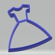 dress.png Dress Cookie Cutter (Mad Tea Party Collection)