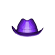 OBJ.obj HAT 3D MODEL - Top Hat DENIM RIBBON CLOTHING DRESS COWBOY HAT WESTERN