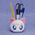 artemis02.png Sailor Moon Cats Luna Artemis Diana Planters Pack Print in Place