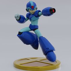mega-man-trophy.jpg Mega Man X Trophy from Super Smash Bros! Stunning 3D-Printed
