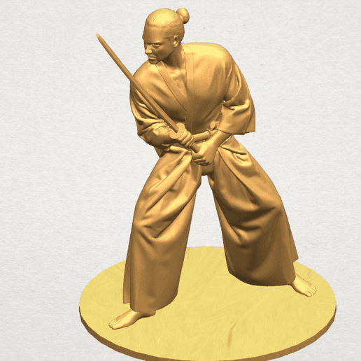 TDA0544 Japanese Warrior A07.png Download free file Japanese Warrior • Design to 3D print, GeorgesNikkei