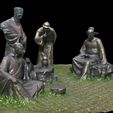 3.jpg Park Statues -  Ancient Figures 3D Print Model
