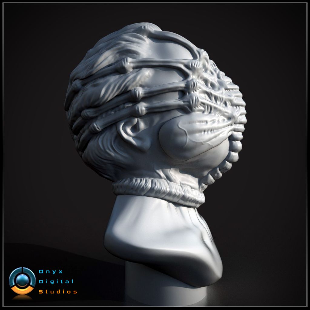 3D file Face Hugger Bust・Model to download and 3D print・Cults