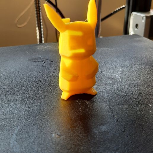 Imprimer En 3d Low Poly Pikachu • Fabriqué Avec Une Imprimante 3d Ender 5 Pro ・ Cults