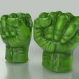 HulkHands2_display_large.jpg Download free STL file Hulk Hands • 3D printable object, Bolnarb