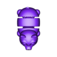 Cute Pig(singlecolor).stl Cute Pig Articulated (dark eyes version)