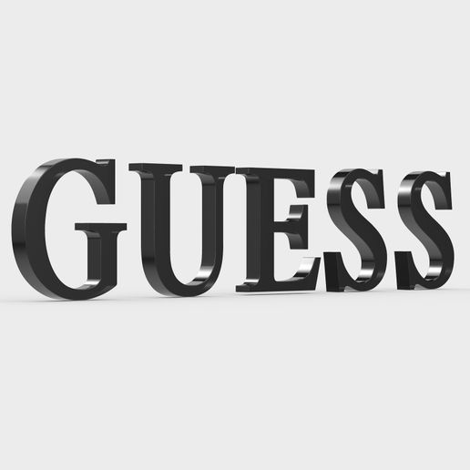 🎭 guess logo 2・ STL File for ・Cults
