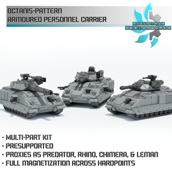 1-Presentation-Shot-Shop.png 3D-Datei Gepanzerter Personentransporter nach dem Octantis-Muster・Modell für 3D-Drucker zum Herunterladen