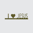 Word-Shape-I-Love-Jesus-(Side-View).png 3D Word Shape of Christian Cross (I ❤ Jesus, Jesus ❤ Me)